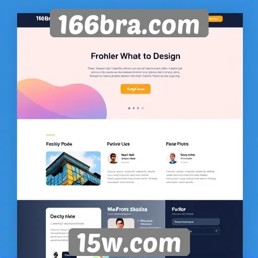 Trends de design do site 166bra.com